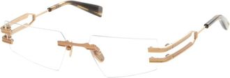 Balmain Fixe Rimless Rechthoekige Bril - unisex - Brillen - Geel - 54 MM - Accessoires