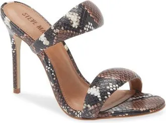 Steve Madden Saturn Slide Sandal in Brown Snake at Nordstrom, Size 6.5