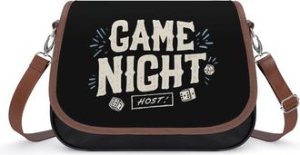 Generic Game Night Host Fashion Womens Crossbody Bags Novelty Handbag Shoulder Bag Purse