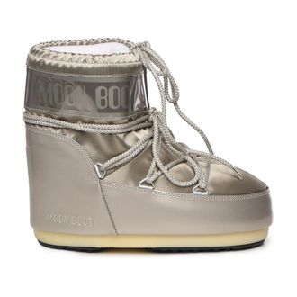 Moon Boot Stivaletto Icon Low Glance Satin - - Shoes - Donna - Grigio - 36 EU