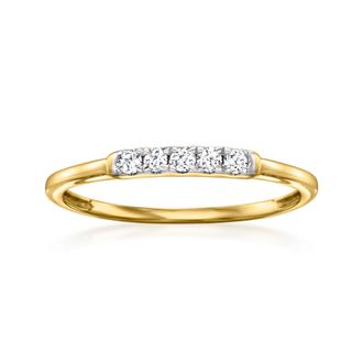 Canaria Canaria Diamond 5-Stone Ring in 10kt Yellow Gold