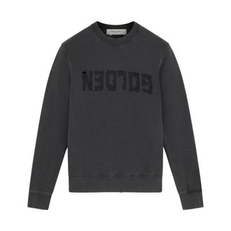 Golden Goose Sweatshirts, male, Gray, XL, Golden Ms Regular Sweatshirt