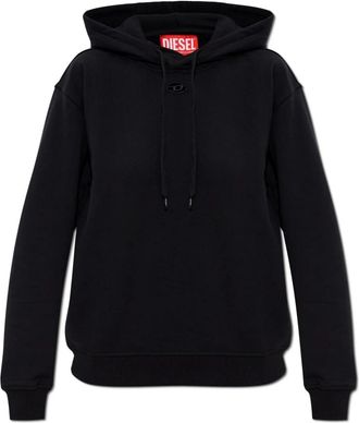 Diesel F-Normy-Hood-Od - Dames - Hoodies - Zwart - L - Katoen - Hoodies & sweatvesten