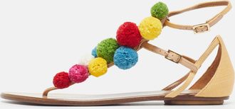 Aquazzura Tropicana Pom Pom