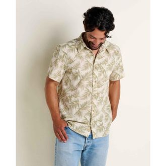 Toad & Co Mens Fletcher Short Sleeve Shirt in Salt Print at Nordstrom, Size X-Large