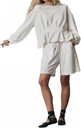 The Great. Relaxed Sport Short In True White