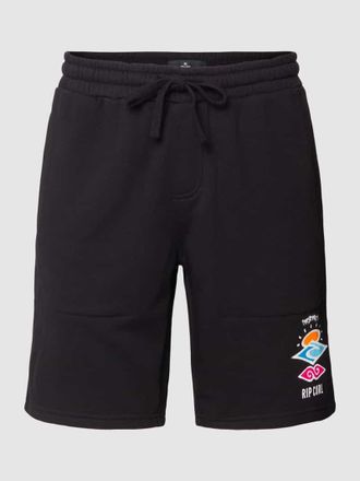 Rip Curl Shorts mit Label-Print Modell SEARCH in Black, Gr&ouml;&szlig;e S