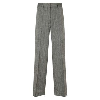 Forte_Forte Jasp Chevron Cargo Pants - - Trousers - Donna - Grigio - M