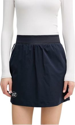 Emporio Armani Golf Pro Mini Rok - Dames - Korte rokken - Blauw - XL - Polyester - Rokken