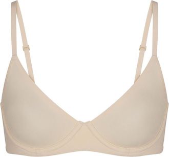 SKIMS Unlined Stretch-jersey Demi bra - Cream - 32DD