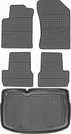 OEM Juego De Alfombrillas De Goma Para Coche Y Maletero Para Citro&euml;n C3 Ii Hatchback (2010-2016)