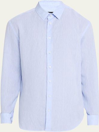 Giorgio Armani Mens Classic-Fit Linen Sport Shirt