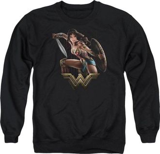 Gildan Wonder Woman Movie Fight Adult Crewneck Sweatshirt