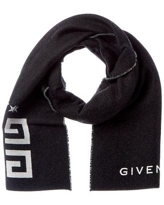Givenchy 4G Reversible Wool & Silk-Blend Scarf