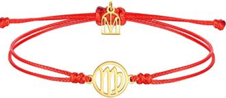 Mantra Zodiac Thread Bracelet in Virgo Yellow Gold at Nordstrom