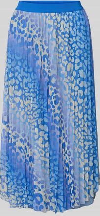 Rich & Royal Midirock mit Plisseefalten in Royal, Gr&ouml;&szlig;e XS