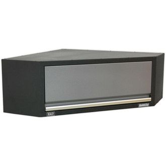 Loops 865mm Modular Corner Wall Cabinet - Lift-up Door with Gas Struts - For ys02642