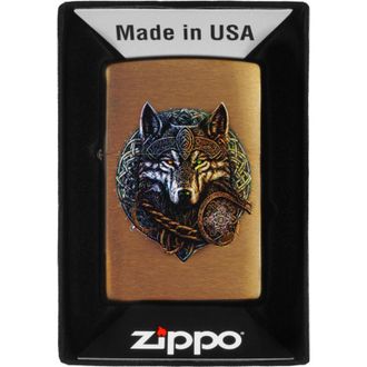 OEM Encendedor Zippo Wolf Warrior Design 60007003