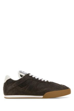 Chlo&eacute; Brown Leather Chlo&atilde;&uml; Kick Sneakers