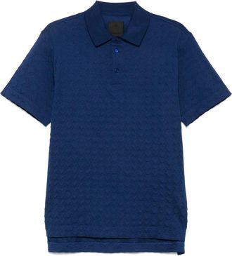 Givenchy Polo con monogramma 72 jacquard - Blu