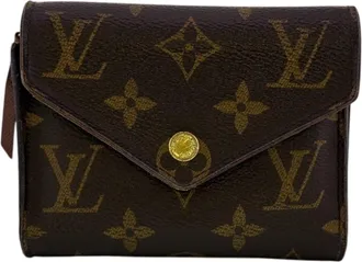 Louis Vuitton Monogram Brown Monogram Wallet (Tri-Fold) (Pre-Owned)