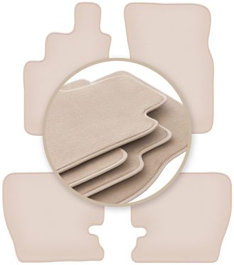 OEM Alfombrillas Beige Premium Para: Ssangyong Musso Suv 1993-2005