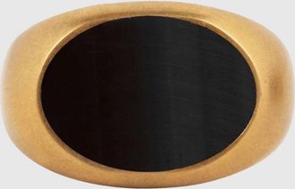 Dries Van Noten Anello Dries Van Noten in ottone con pietra incastonata