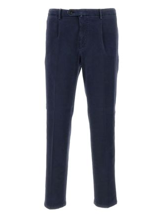 BRIGLIA 1949 pleated-details trousers - Blue