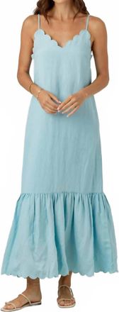Sundays Amya Maxi Dress In Aqua