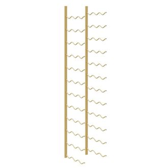 vidaXL Botellero De Pared Para 36 Botellas Hierro Dorado Vidaxl