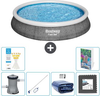 Bestway Piscina Bestway Fast Set Redonda - 396x84 Cm - 7-piezas S217