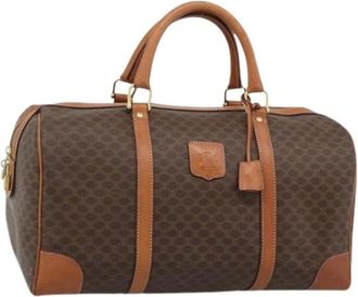 Celine Pre-owned Boston Bag - Dames - Vintage Weekendtas - Bruin - ONE Size - Leer - Vintage