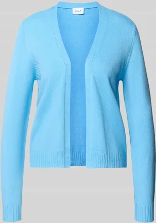 Vila Regular Fit Cardigan aus Viskose-Mix Modell Viril in Blau, Gr&ouml;&szlig;e XL