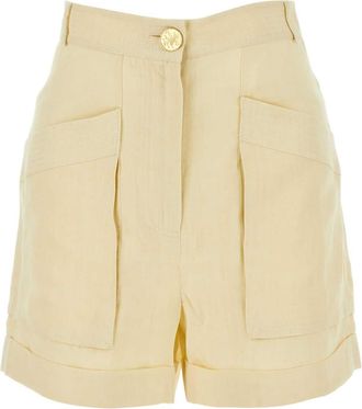 Le Kasha Ivory Linen Ashraf Shorts