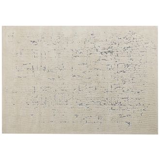 Beliani Beliani - Alfombra De Sala De Estar Moderna Con Efecto Desgastado Minimalista Color Liso Beige Claro 160 X 230 Cm Nakus