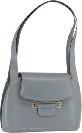 Bally Pre-owned Tote Bag - Dames - Vintage Schoudertas - Grijs - ONE Size - Leer - Vintage