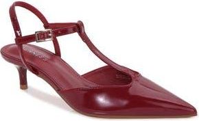 Berness T-Strap Kitten Heel Pump in Burgundy at Nordstrom Rack, Size 8.5
