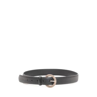 Orciani Belts, female, Black, Size: 80 CM Soft Classic Leather Belt
