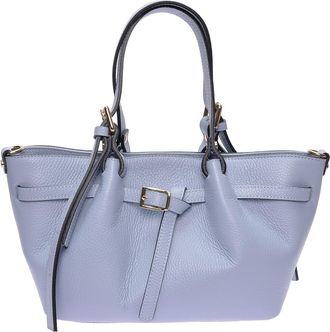 Luisa Vannini Turquoise Rundleer Tas