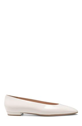 Gianvito Rossi Amelia Flat in White Nappa at Nordstrom, Size 37