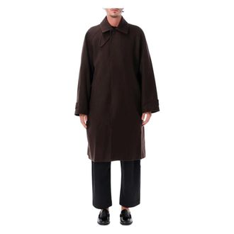 STUDIO NICHOLSON Jassen, Heren, Bruin, M, Katoen, Monobreast Coat