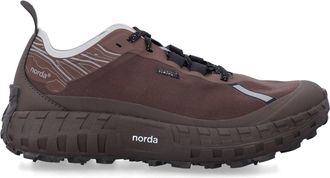 Norda Brown Rugged Reflective Trail Sneakers