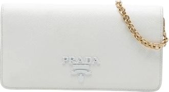 Prada Pre-owned Mini Bags, female, White, Size: ONE SIZE Pre-owned Mini Crossbody Bag