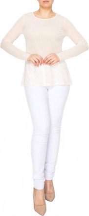 Origami Jewellery Oh My Mesh Top In Beige