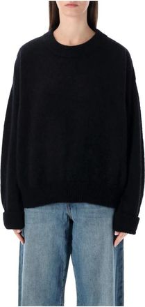 American Vintage Vitow Sweater - Dames - Ronde hals truien - Zwart - M/L - Wol - Truien & Vesten