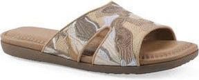 White Mountain Frankly Slide Sandal in Natural/Multi/Raffia at Nordstrom Rack, Size 9.5