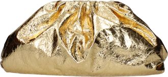 Bottega Veneta Damess Goud lederen pochette