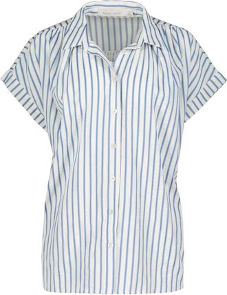 Bishop + Young Womens Poolside Lounge Shirt In Blue Stripe