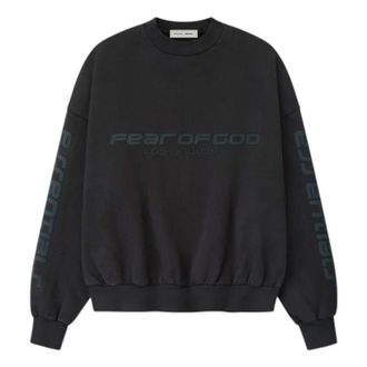 Fear of God Los Angeles Heavy Fleece Cropped Sweatshirt Vintage Black 192HO256893F