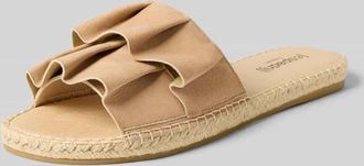 Espadrij Sandalette mit Volants Modell PLAGE VOLANT in Beige, Gr&ouml;&szlig;e 37